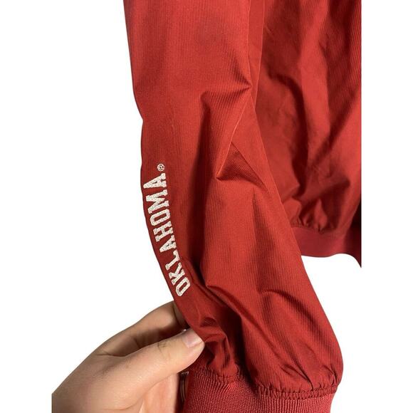 OU Windbreaker Jacket Size XL Mens Vintage Team Nike Oklahoma Sooners Full Zip - Picture 8 of 10